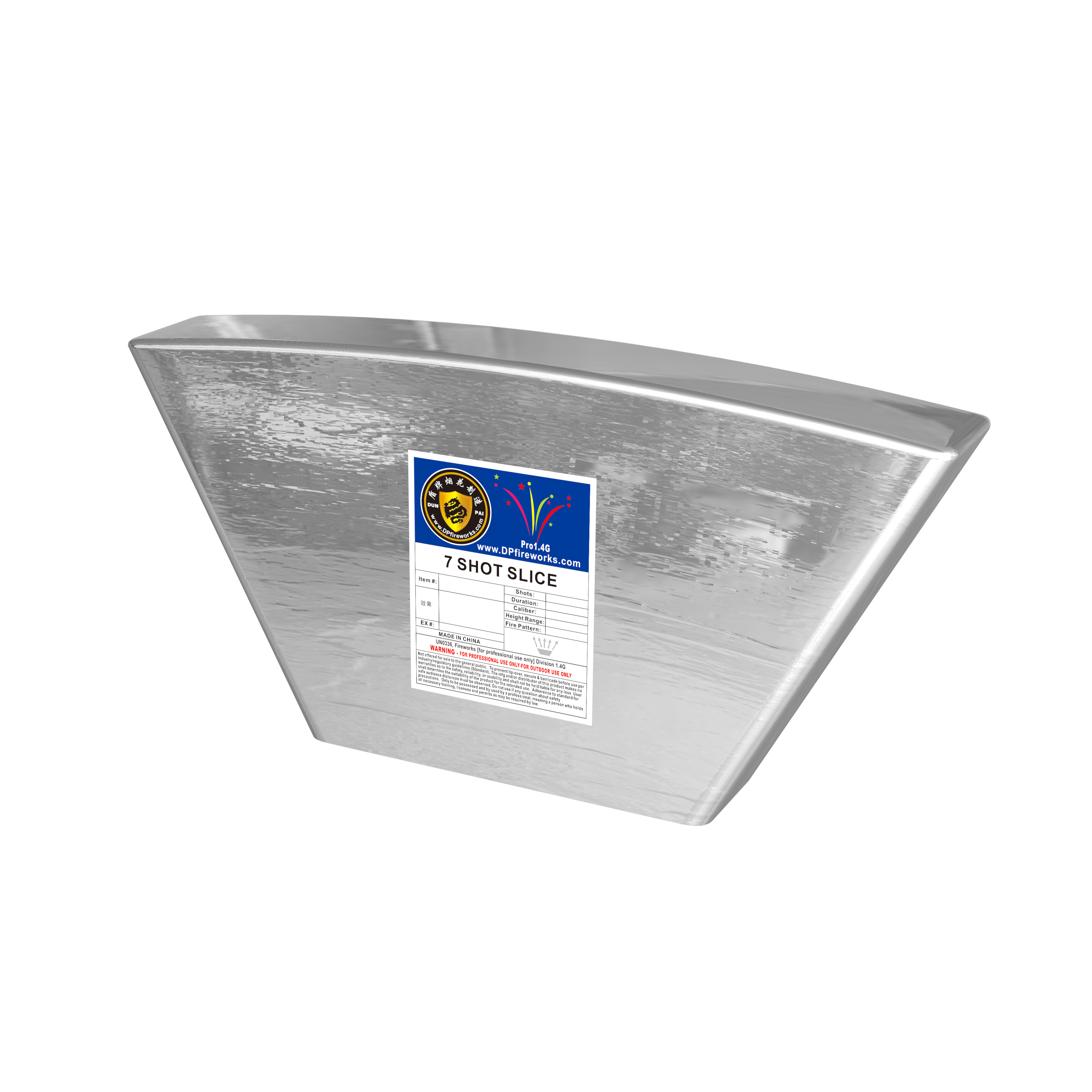 Instant Slice - 2 inch 7s Fan Red Blue Green Comet